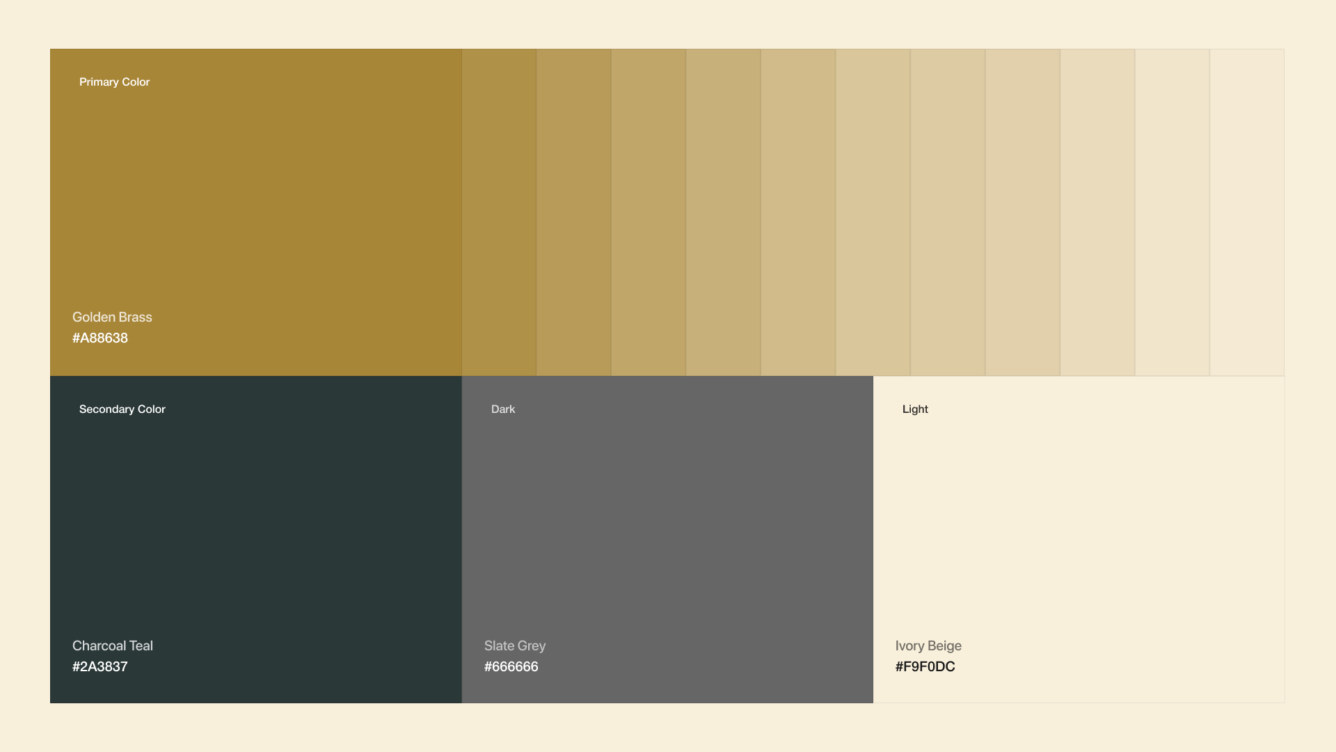 Palette de couleurs de Porte d'Or