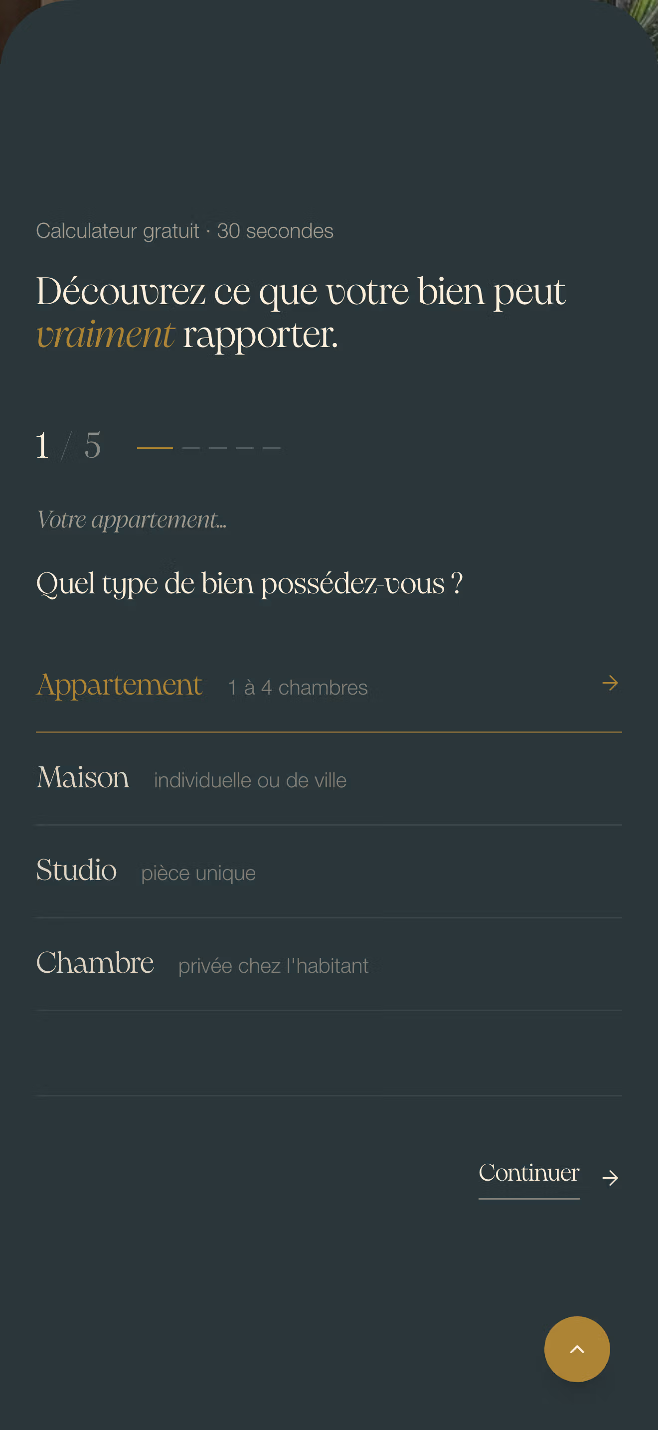 Apercu du calculateur de revenu parge 1