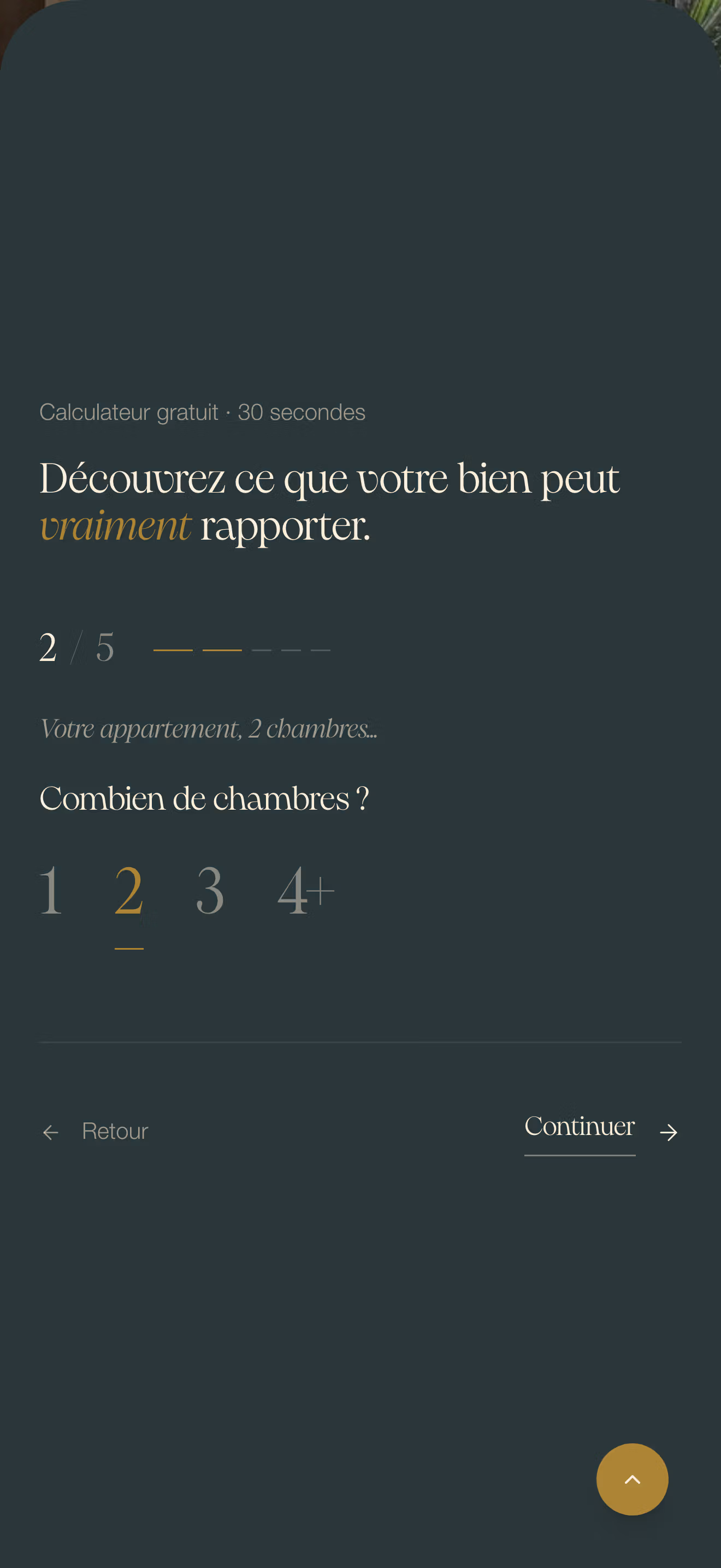 Apercu du calculateur de revenu parge 2
