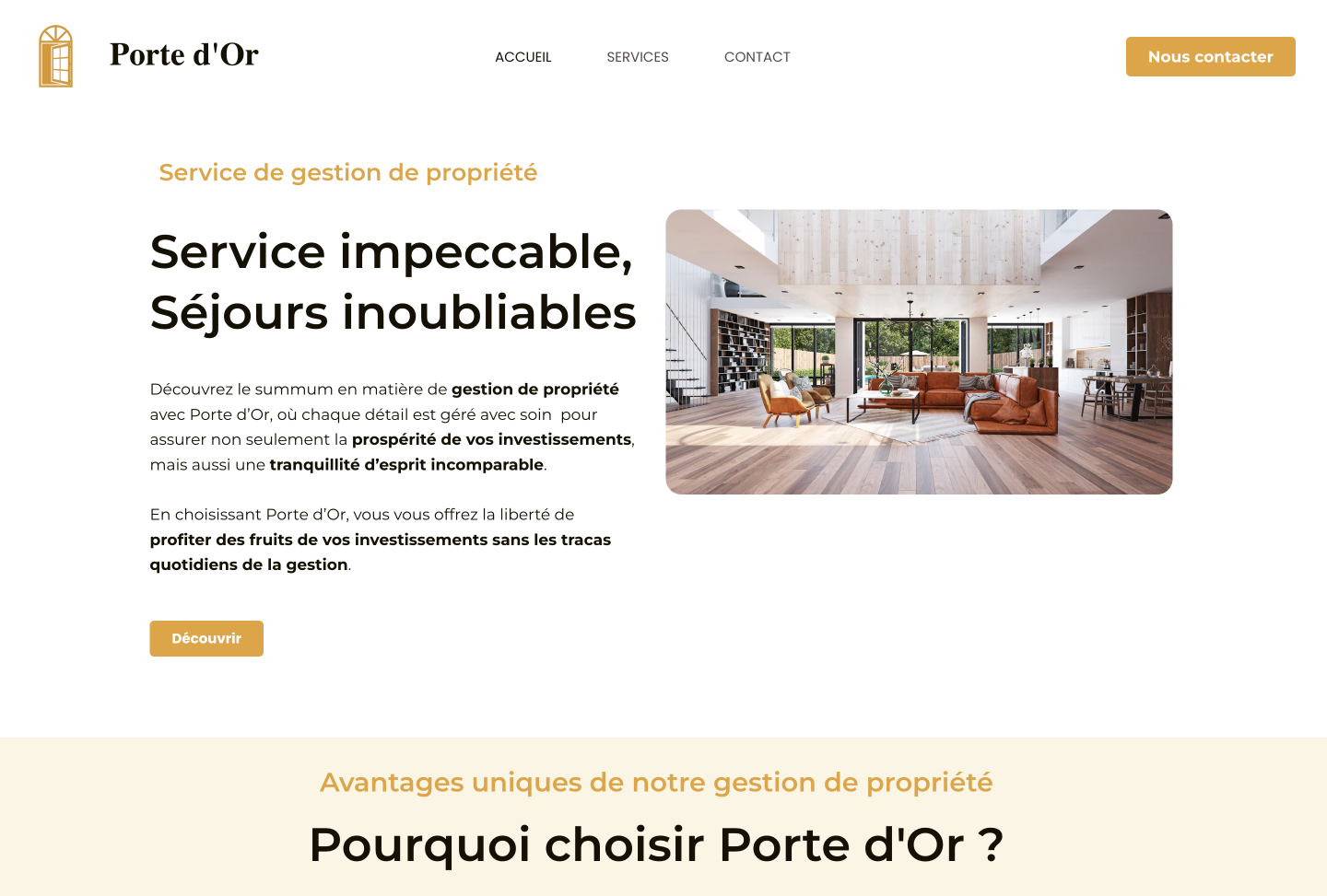 Ancien site web de Porte d'Or