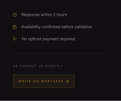 Preview of the WhatsApp booking feature from Rental Ride's brand new website